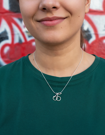 Cherry Emoji Pendant + Chain