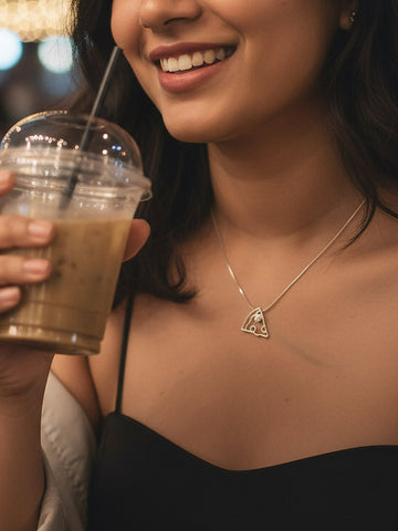 Pizza Pendant + Chain