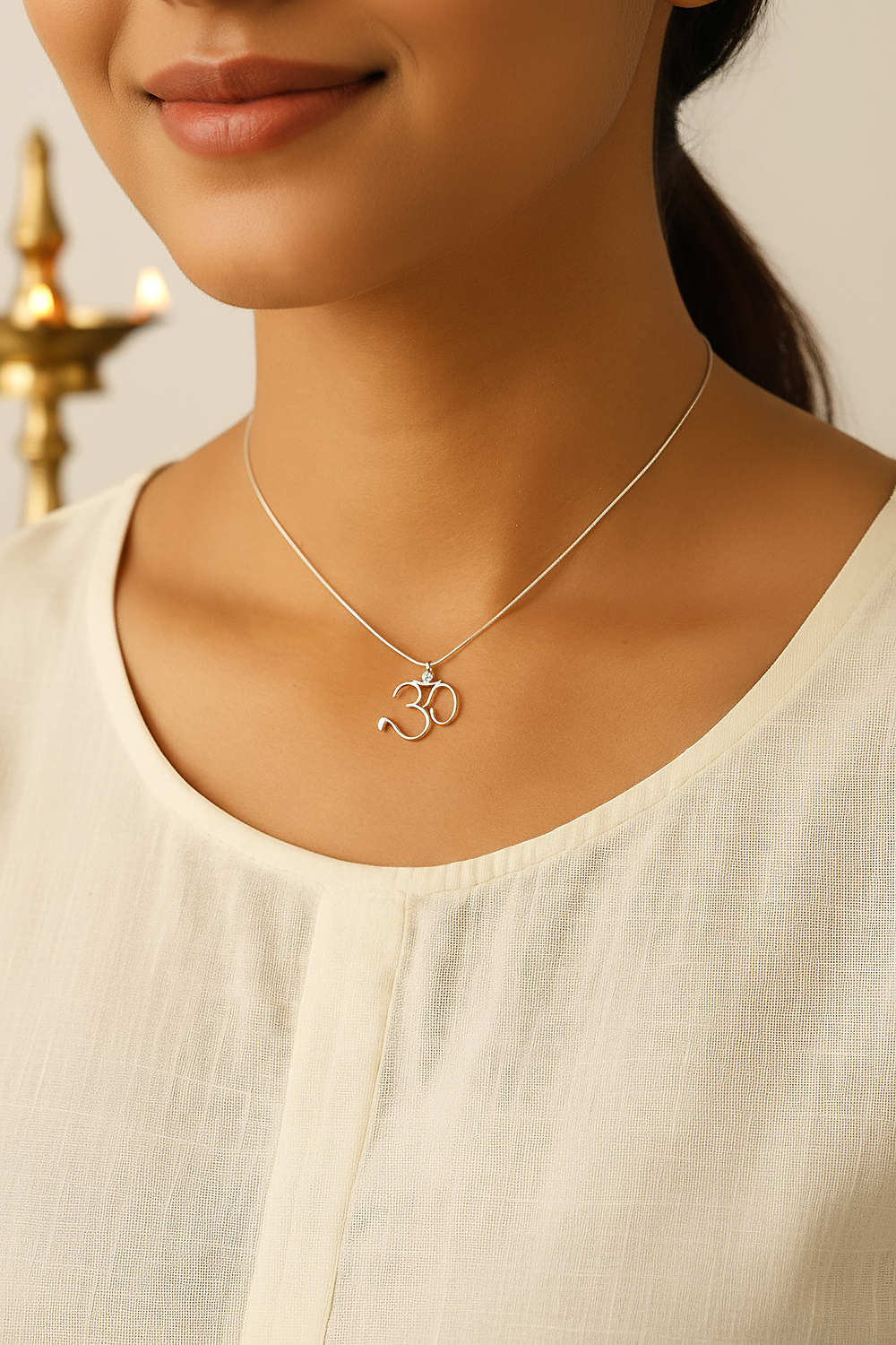 Om Pendant + Chain