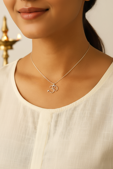 Om Pendant + Chain