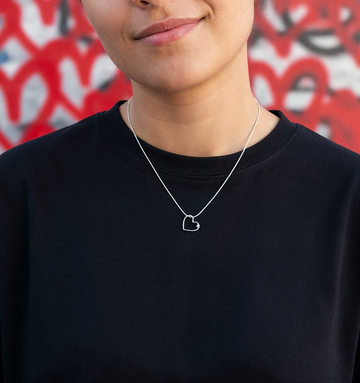 Heart Emoji Pendant + Chain