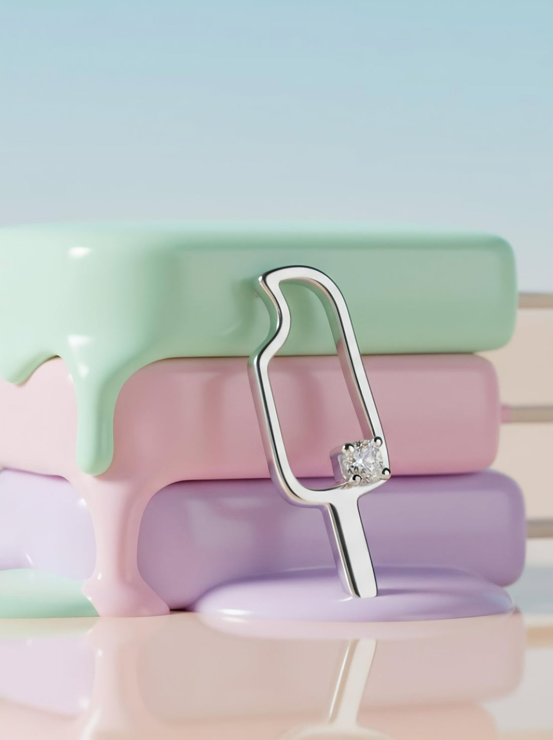 Popsicle Pendant + Chain