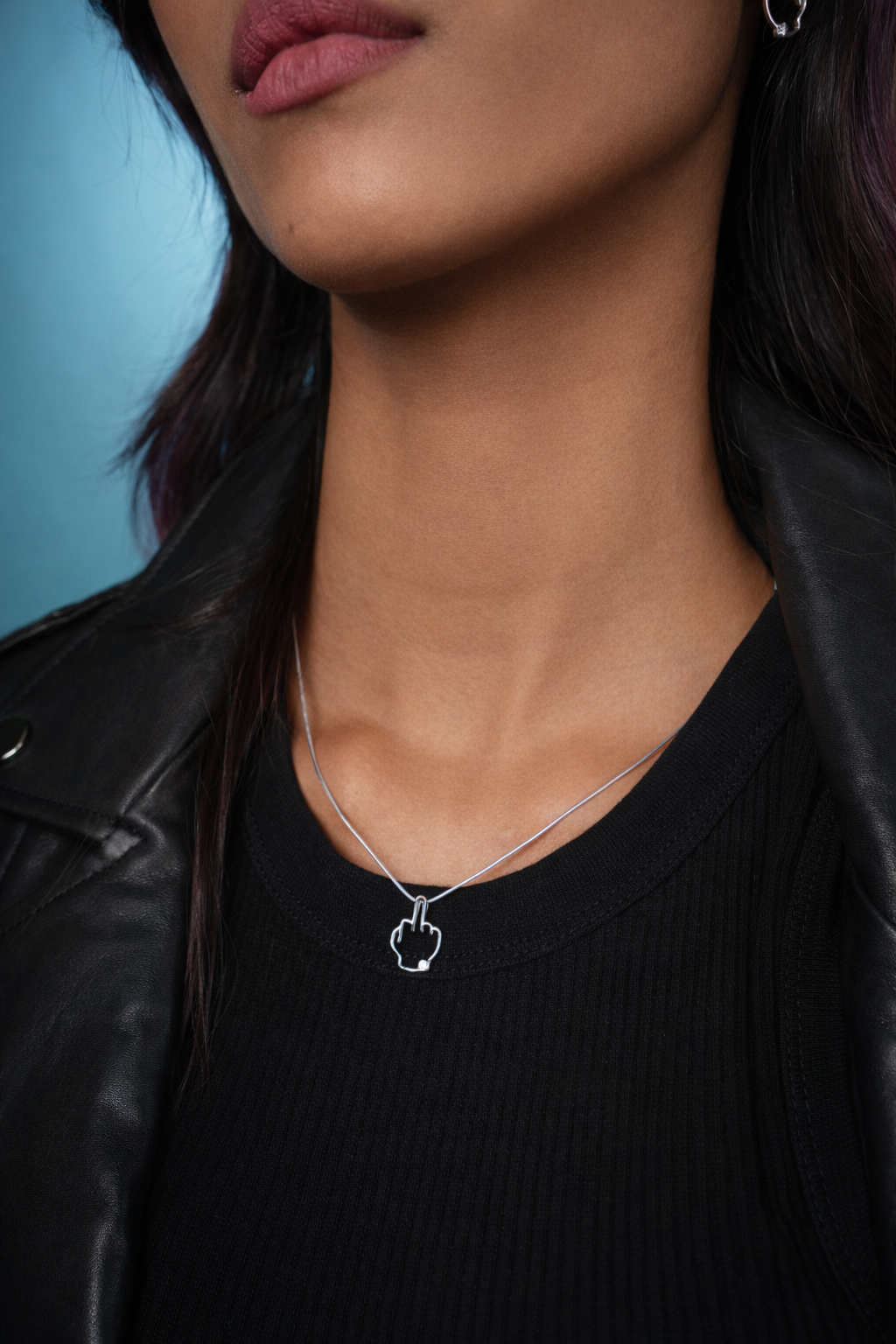 Middle Finger Necklace