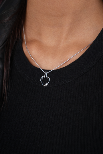 Middle Finger Necklace