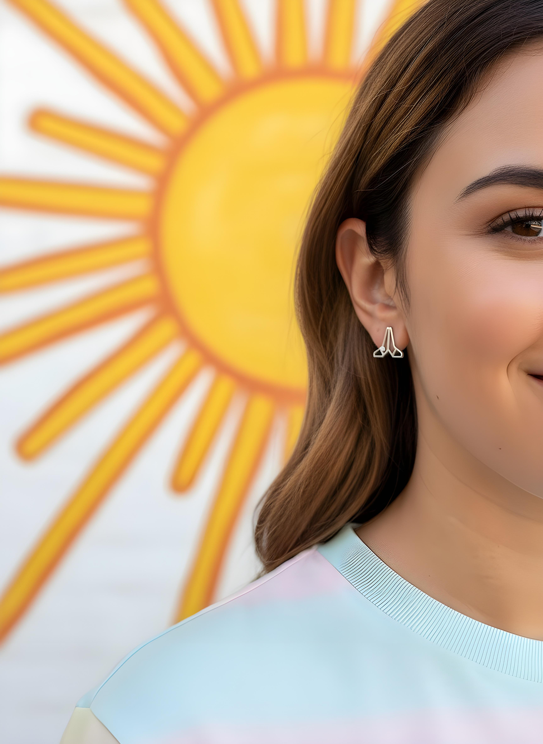 Folding Hands Emoji Earrings