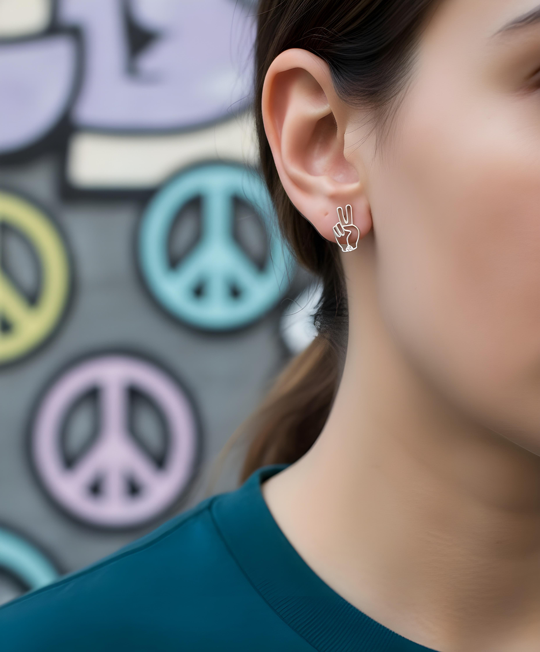 Peace Emoji Earrings