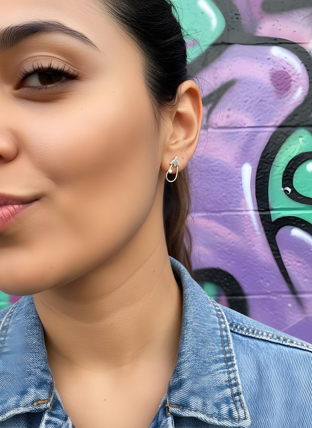 Baingan Emoji Earrings