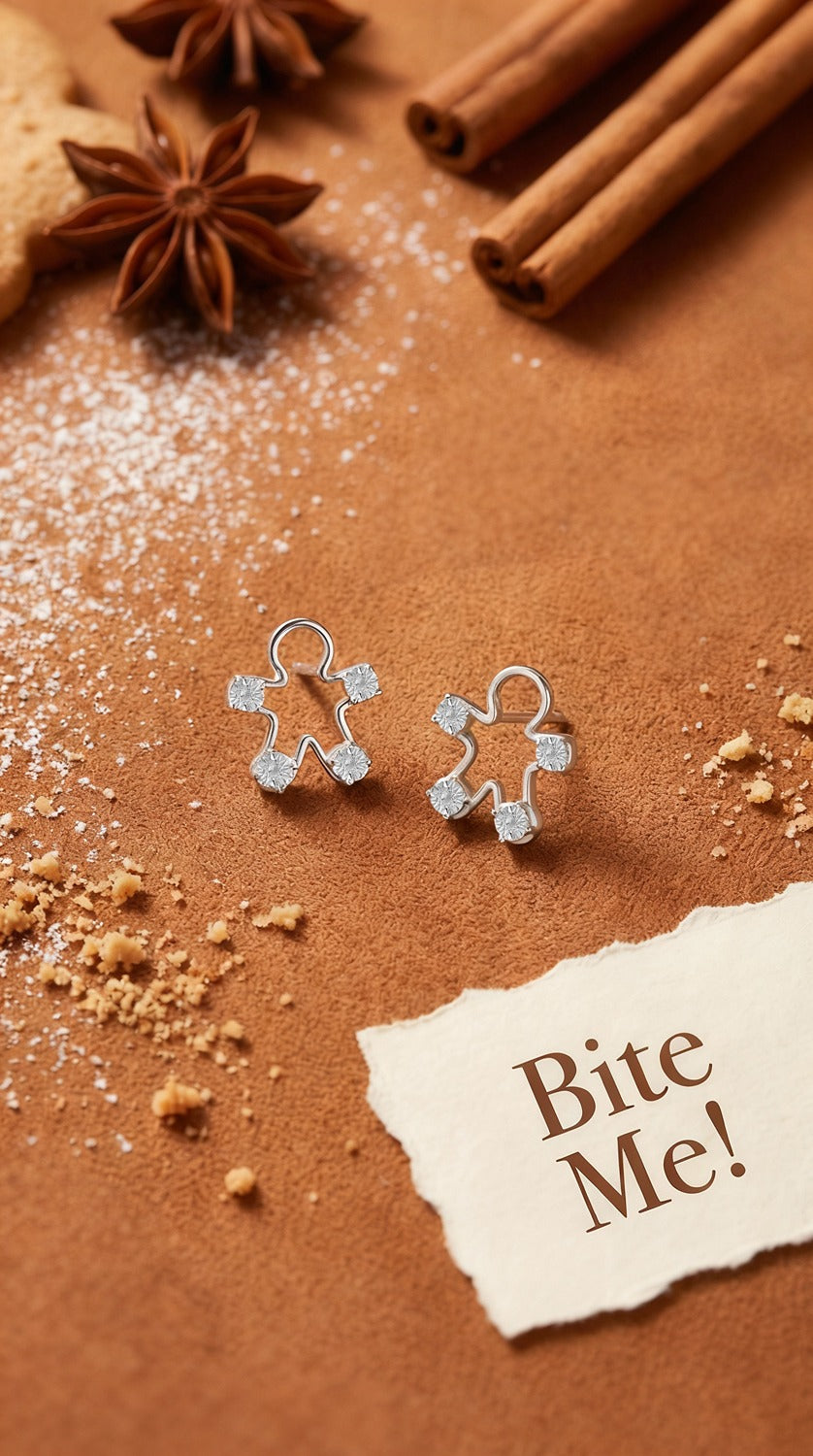 Gingerbread Man Earrings