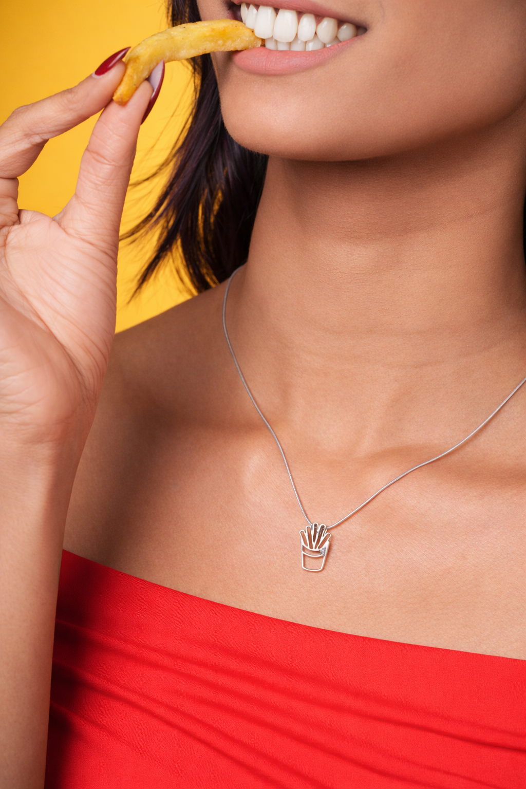French Fries Necklace