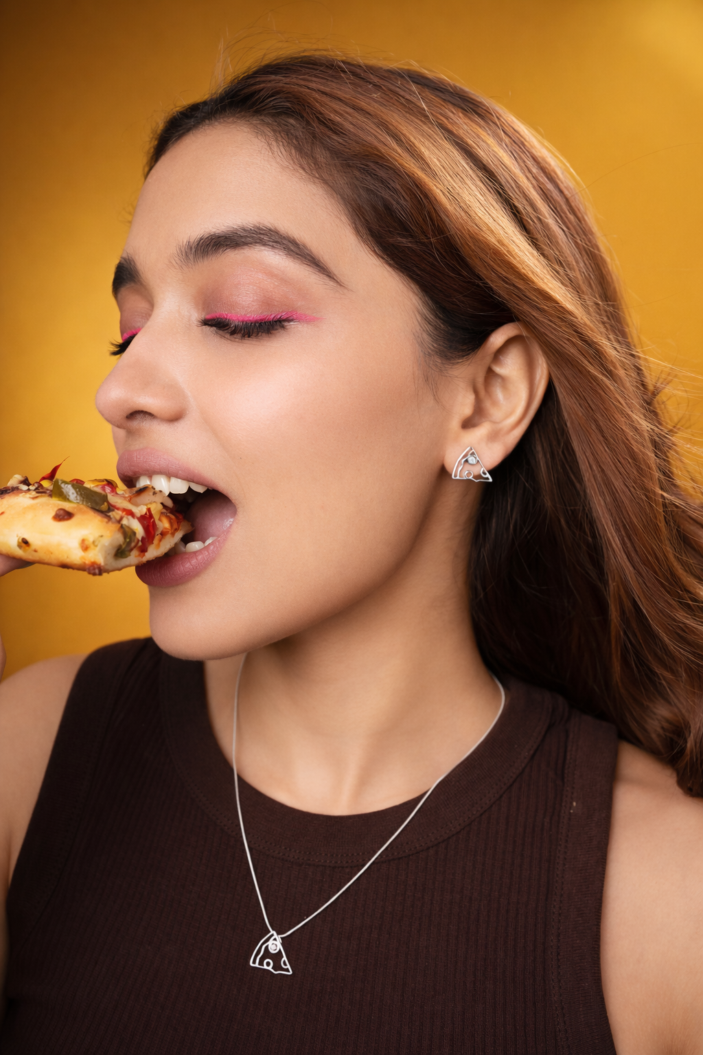 Pizza Earrings
