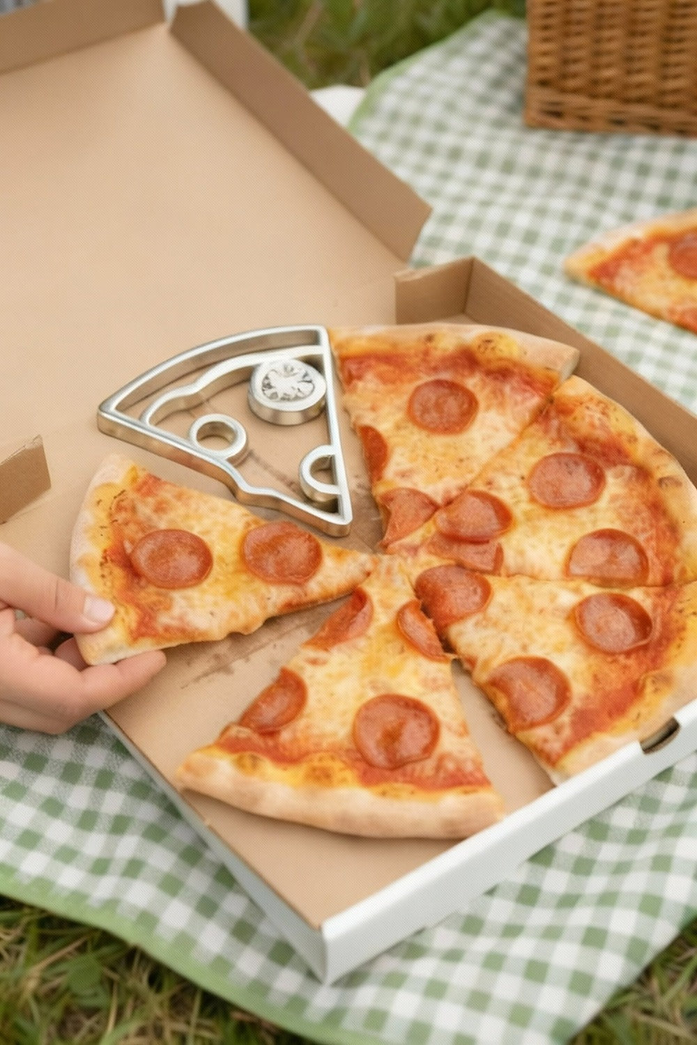 Pizza Pendant + Chain