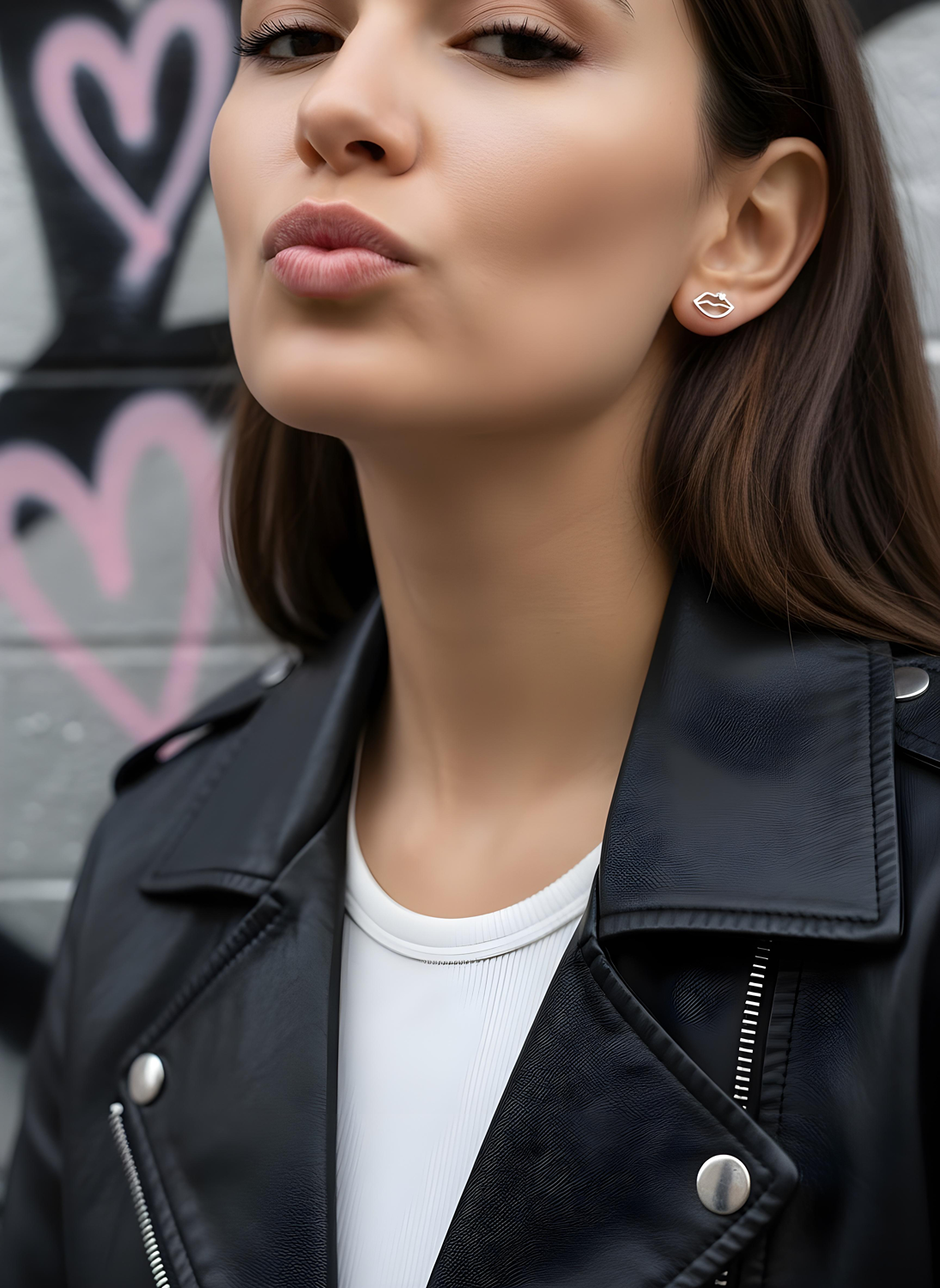 Lips Emoji Earrings