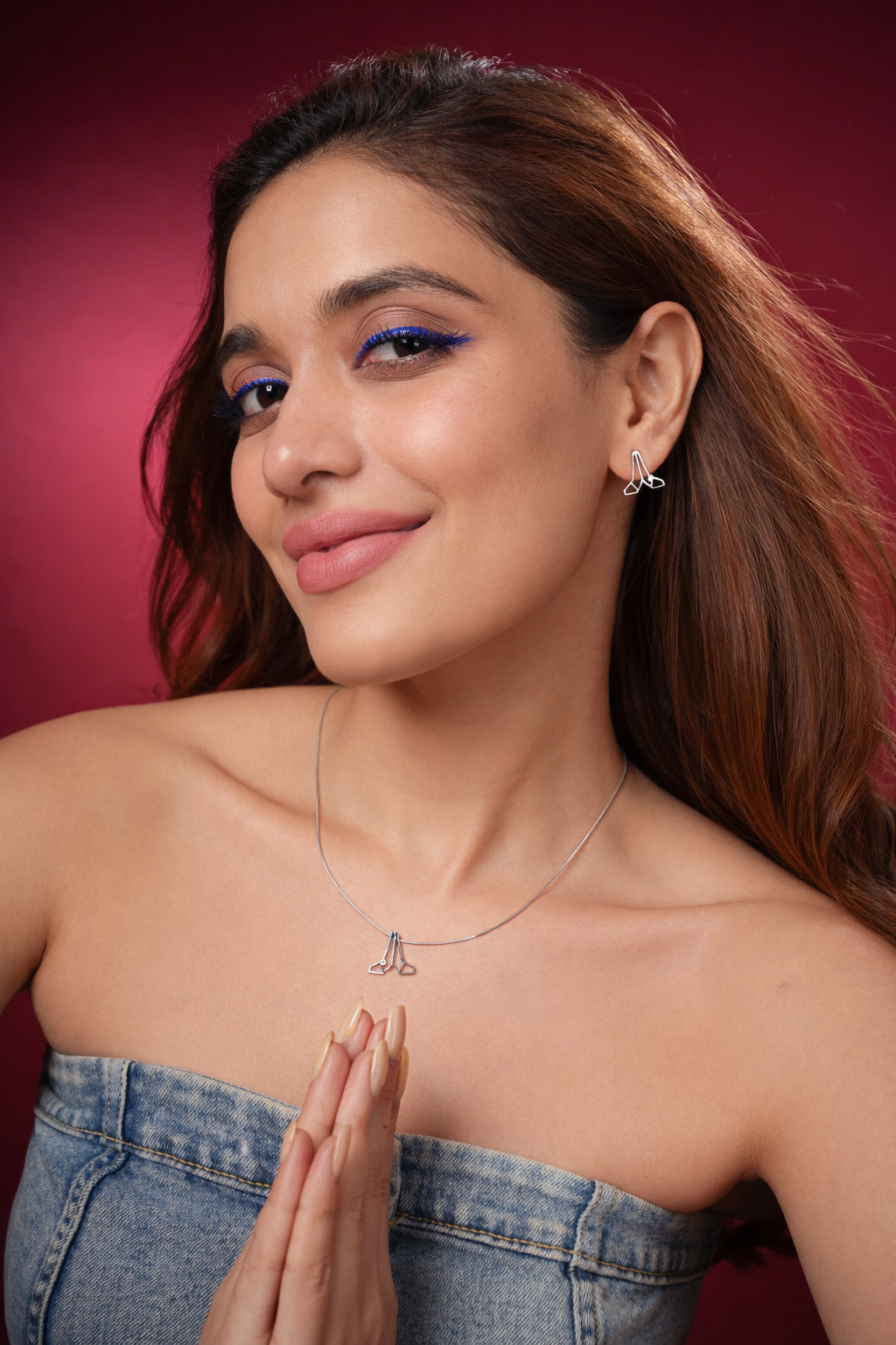 Folding Hands Emoji Earrings