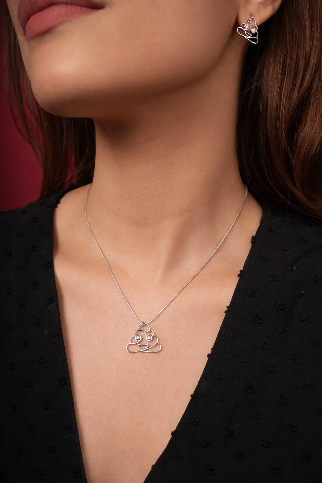 Poop Emoji Necklace