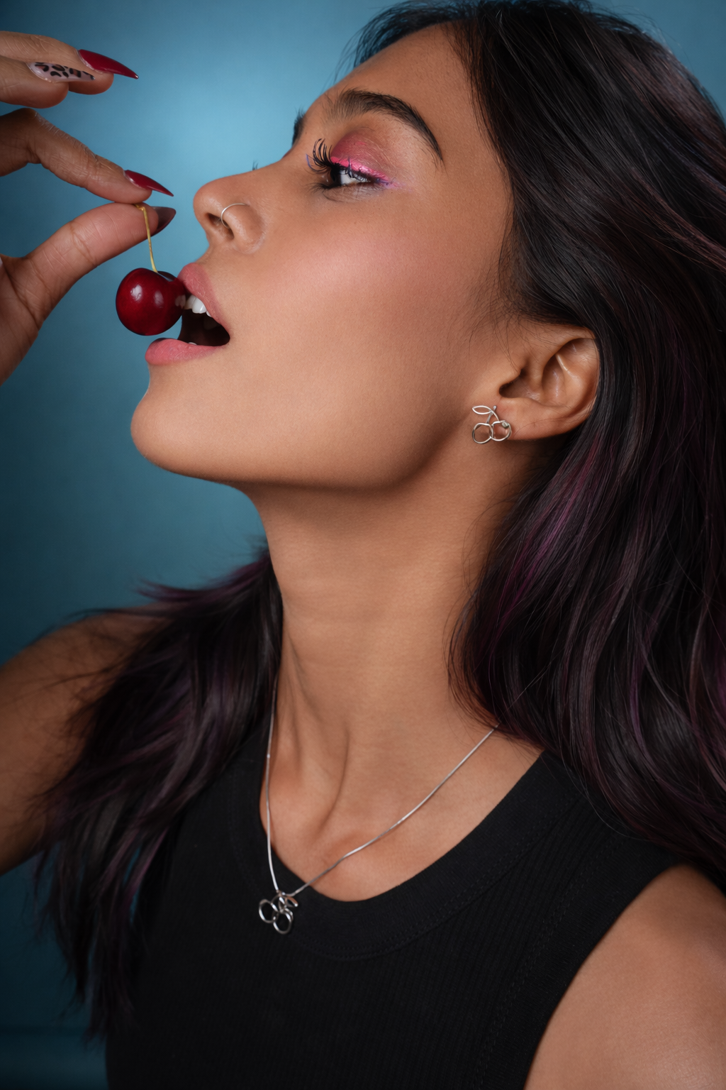 Cherry Emoji Necklace
