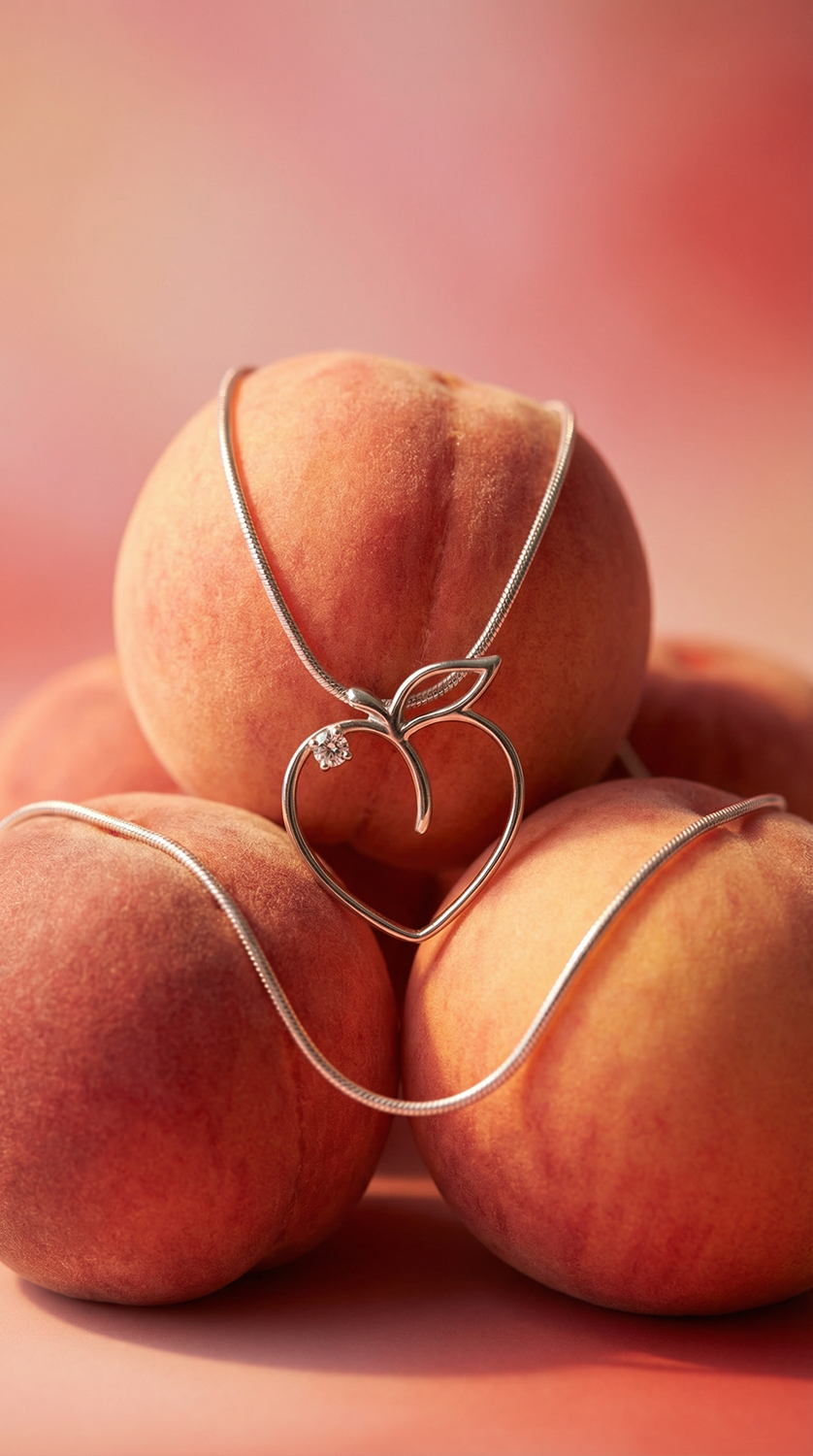 Peach Emoji Necklace