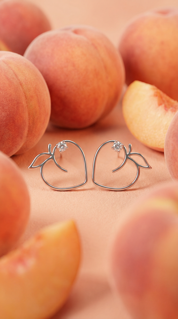 Peach Emoji Earrings